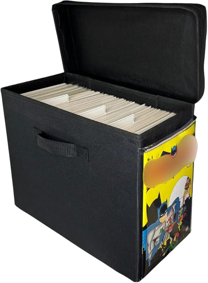 Comic Vision Comic Book Storage Box and Comic Book Display [Patent Pending] - Removeable, enclosed top