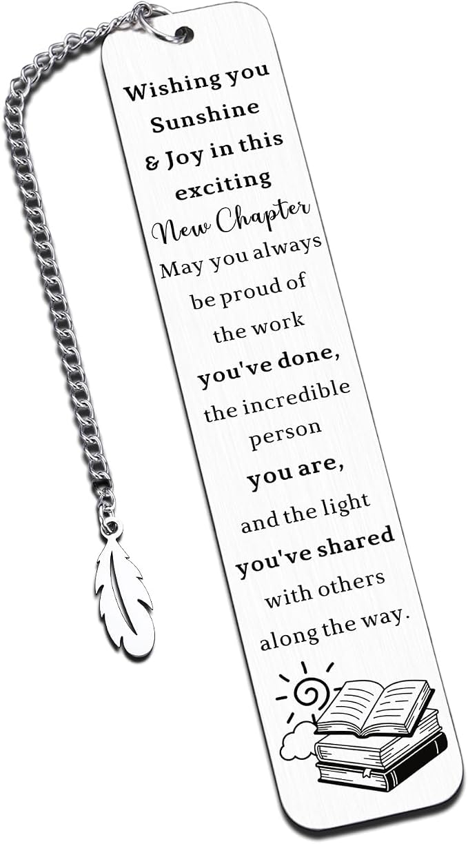 Administrative Professional Day Gifts Bookmark for Women, Retirement Gift for Woman, Farewell Moving Away Gifts for Coworker Friends, Self Care Divorce Breakup Get Well Gift for Women