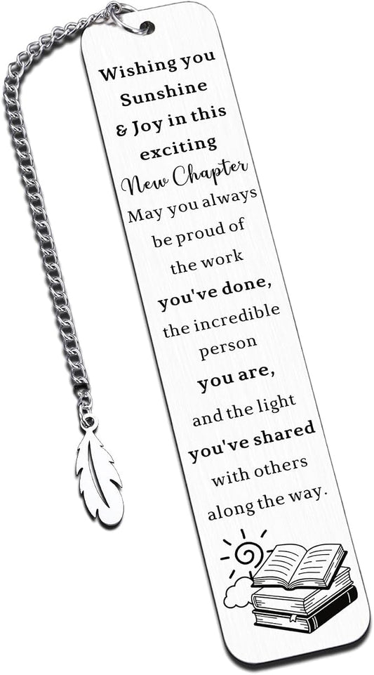 Administrative Professional Day Gifts Bookmark for Women, Retirement Gift for Woman, Farewell Moving Away Gifts for Coworker Friends, Self Care Divorce Breakup Get Well Gift for Women