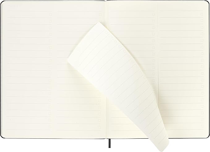 Moleskine PRO 12 Month 2026 Weekly Vertical Planner, Hard Cover, XL (7.5" x 9.75"), Black, 288 pages