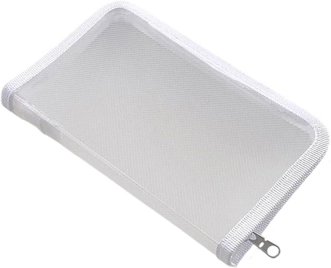 Clear File Storage Pouches Zippered Closure Receipt Folder Small Document Organiser Case for Office School Supplies Scratch Storage Pouches
