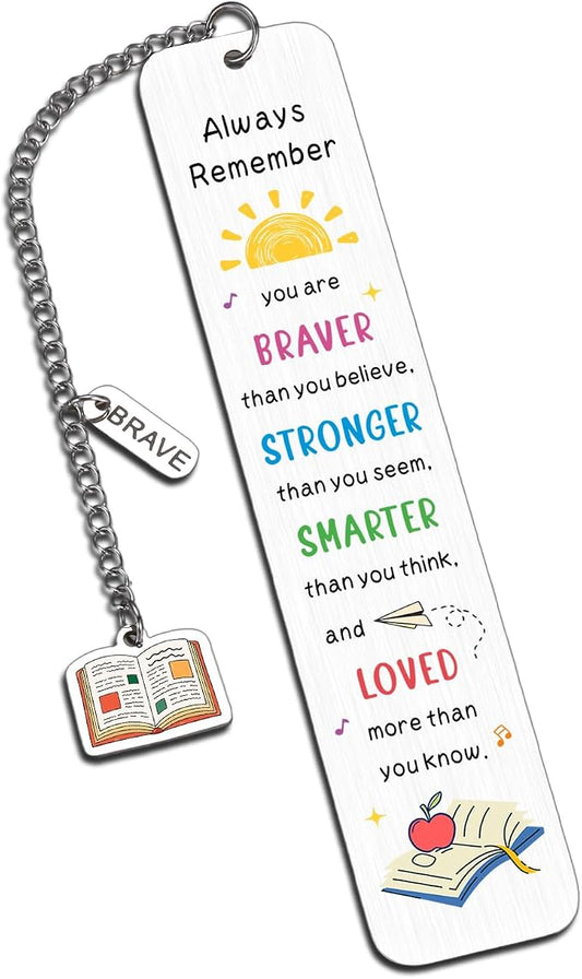 Back to School Supplies for Kids Girls Boys, Kindergarten School Supplies for Kid Girls Teens, Dorm Room Essentials Girl Boys 5th 6th Students, Senior Night Gift Bookmark