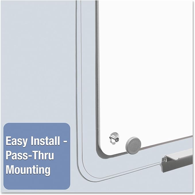 Quartet iQTotal Erase Marker Board, 11 x 6 3/4 Inches, White, Translucent Frame (TM1107)
