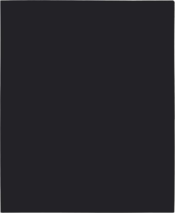 Mintra Office Poly Pocket Folders (Black, 8pk)
