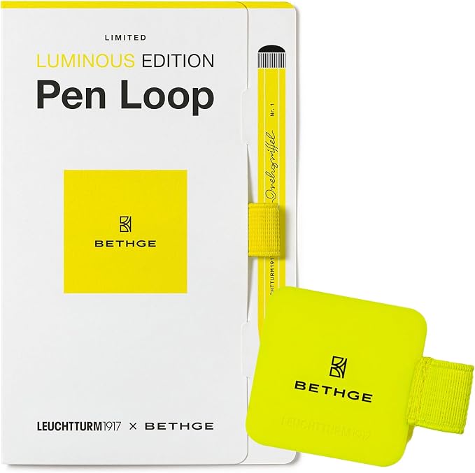 LEUCHTTURM1917 x BETHGE Luminous Yellow Pen Loop (400489) - Limited Edition (Luminous Yellow)