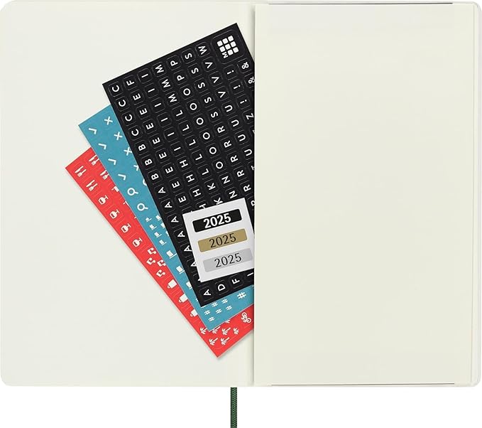 Moleskine Classic 12 Month 2025 Weekly Planner, Soft Cover, Large (5"x8.25"), Myrtl