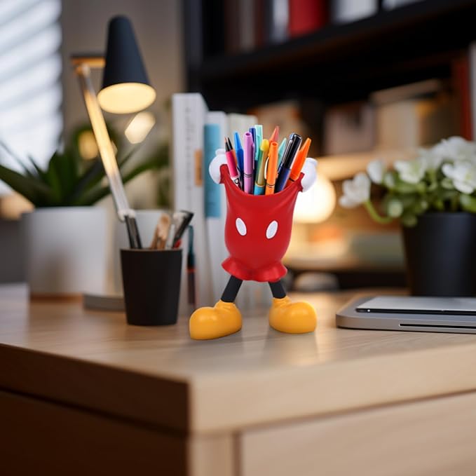 Cute Pen and Pencil Holder for Desk, Kids Small Desktop Marker Organizer and Storage Cup