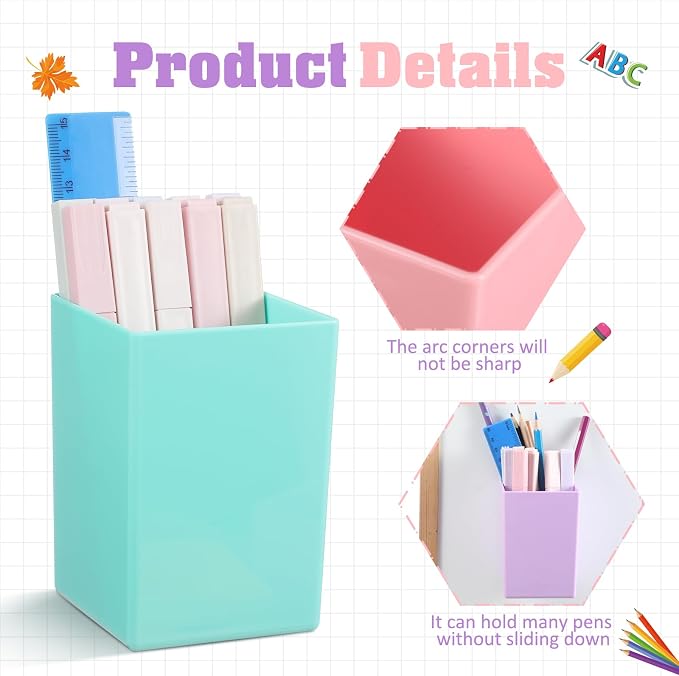 Affrolling 4 Pcs Classroom Magnetic Storage Boxes with Write Wipe Label Magnetic Storage Containers Plastics Pen Holder for Classroom Whiteboard Dry Erase Board Refrigerator Locker Organizer(Colorful)
