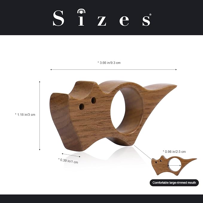 Thumb Book Page Holder, Page Holder for Reading, Cat-Shaped Walnut Wood, Smooth One-Handed Reading Accessory for Book Lovers