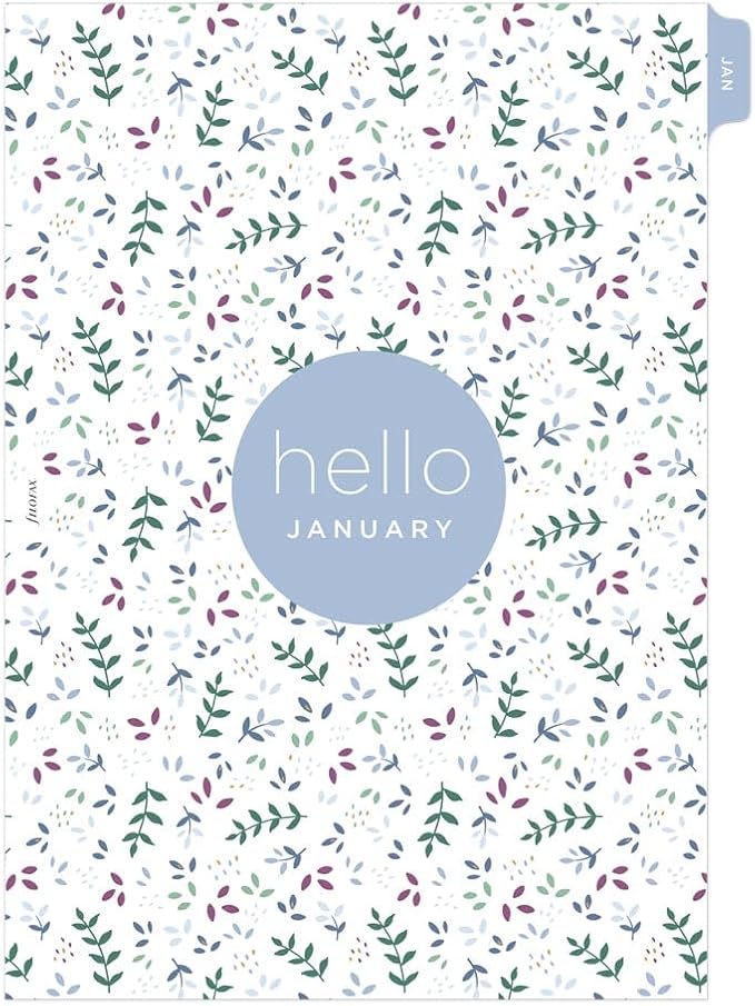 Filofax Calendar Diary Refill, A5 Size, Week-to-View, Garden Minimal Diary Pack, Multilingual: Five Languages, 2026 (C68592-26)