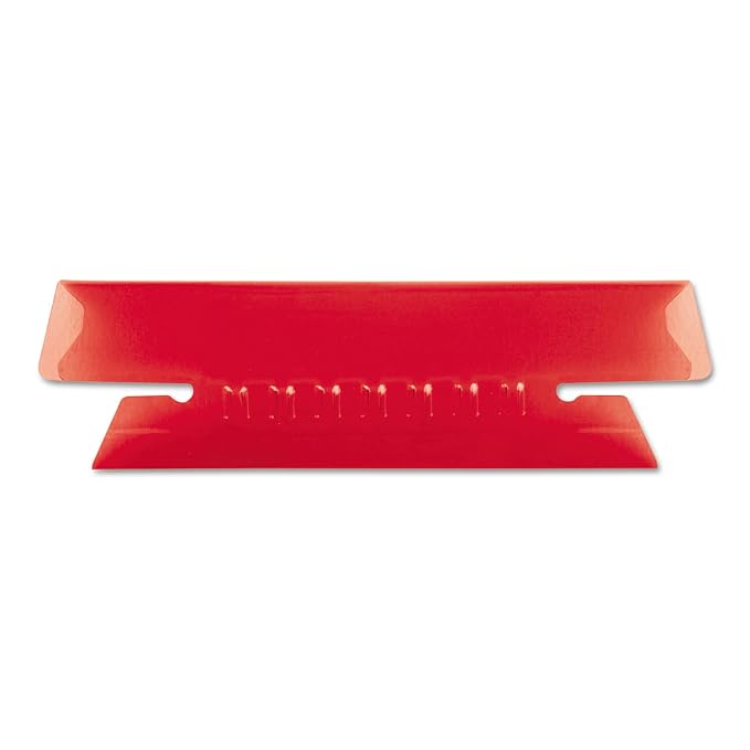 Pendaflex 4312RED Hanging File Folder Tabs, 1/3 Tab, 3 1/2 Inch, Red Tab/White Insert, 25/Pack