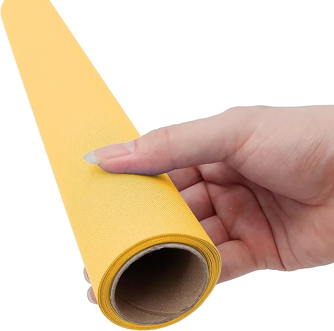 Book Cloth,17x55”,bookcloth,Cloth Book Cover,Fabric Book Cover, Fabric Surface and Paper Backed,Book Binding Cloth,Book Cloth for Book Binding,Bookbinding Supplies (Bright Yellow,17in x 55in)
