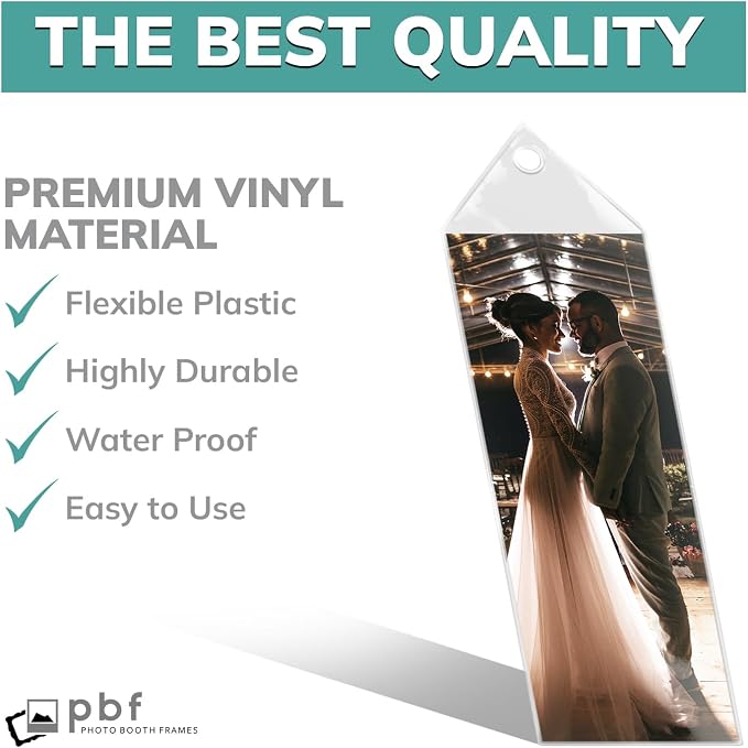 Photo Booth Frames - Clear Photo Booth Bookmark Sleeves (Set of 100)