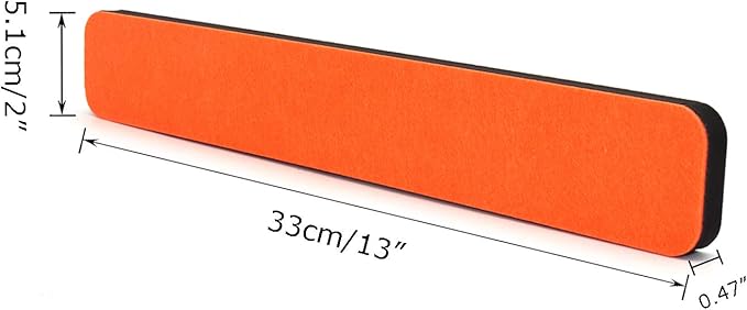 Felt Bulletin Board Bar Strip 0.5 Inch Thick Self-Adhesive Pin Board Bar 13 Inch in Length with 14 Pushpins, 5 Colors Bars