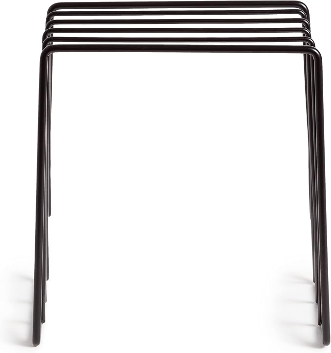 U Brands Vena Desk Organization Matte Black Collection Letter Sorter