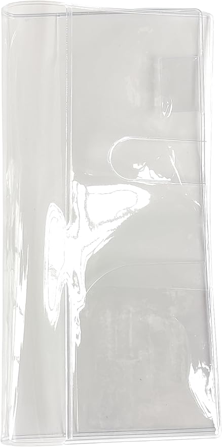Undated Pocket Weekly Planner Schedule Organizer Agenda Year Month Week Plan A6 Notebooks (Light blue with clear cover)