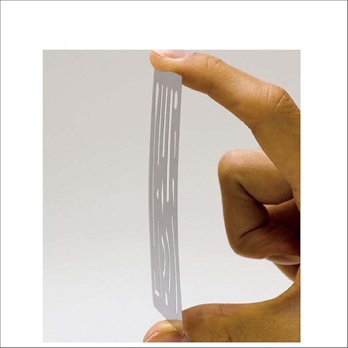 1Pc White 3.7''x2.4'' Stainless Steel Erasing Shield 26 Apertures Letter Craft Drawing Drafting Tool Convenient Handled，Drafting Tools and Drafting Kits，Education and Crafts