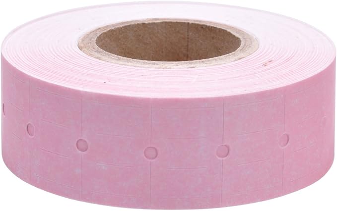 Pastel Pink Labels to fit Towa® GS Series/Halmark/Century Price Guns 16 Pack (Free Ink roll Included)