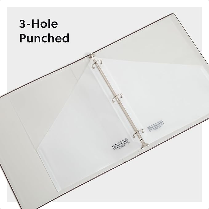Smead Organized Up Poly Translucent Slash File Jacket, Three-Hole Punched, Letter Size, Clear, 5 Count