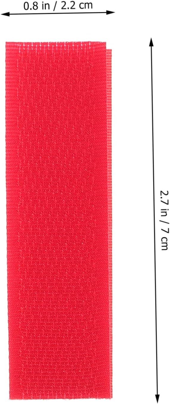 NUOBESTY 50pcs Adhesive Strips Hook and Loop Tape for Shoes Clothes Hats Double-Sided Adhesive Tapes
