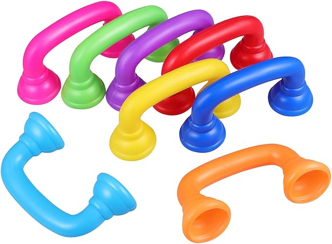 Abaodam 8Pcs Colorful Whisper Phones Toy Phone Receivers for Kids Early Childhood Education Speech Development Creative Play Classroom Tools