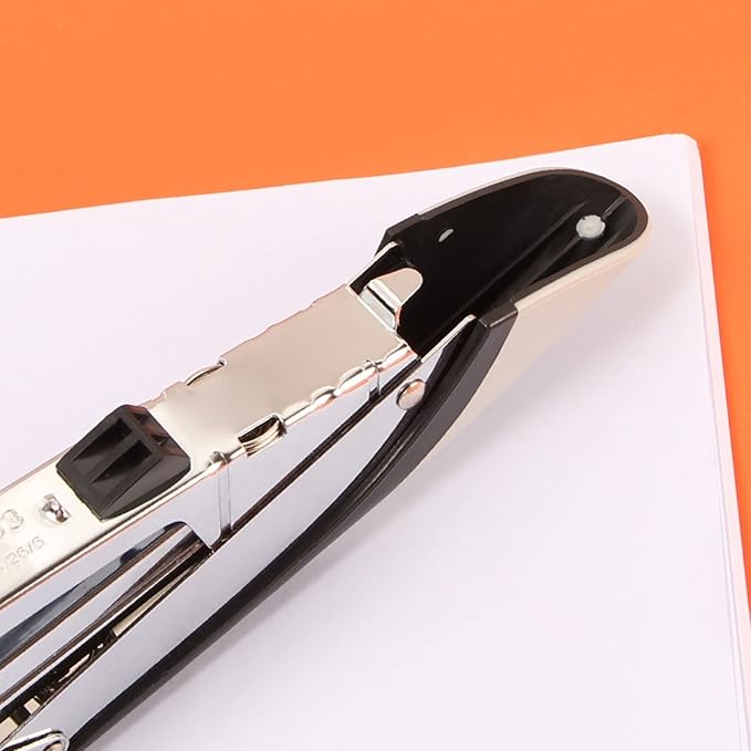 KUYWLMKMZZ Desk Stapler Handheld Desktop Stapler Office Desktop Stapler Has a Capacity of 25 Sheets Easy to Load Ergonomic Stapler Suitable for Office Or Desk School Supplies (Color : A)