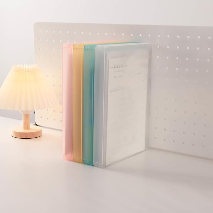 A4 Paper Storage Box, 8.5 x 11 Project Case for US letter, Thick Scrapbook Storage Boxes Craft Storage Box Art Supplies Storage and Organization (4, Type A (12.59 x 9.45 x 1.18 inches))