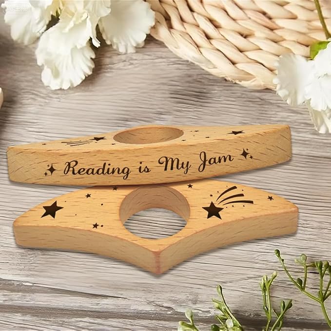 Quimoy Book Page Holder for Reading,Thumb Books Page Holder, Books Reading Accessories Gifts for Book Lovers Teachers Students Friends