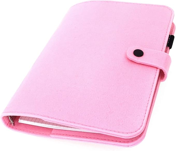 A5 Felt Binder Tender Pink