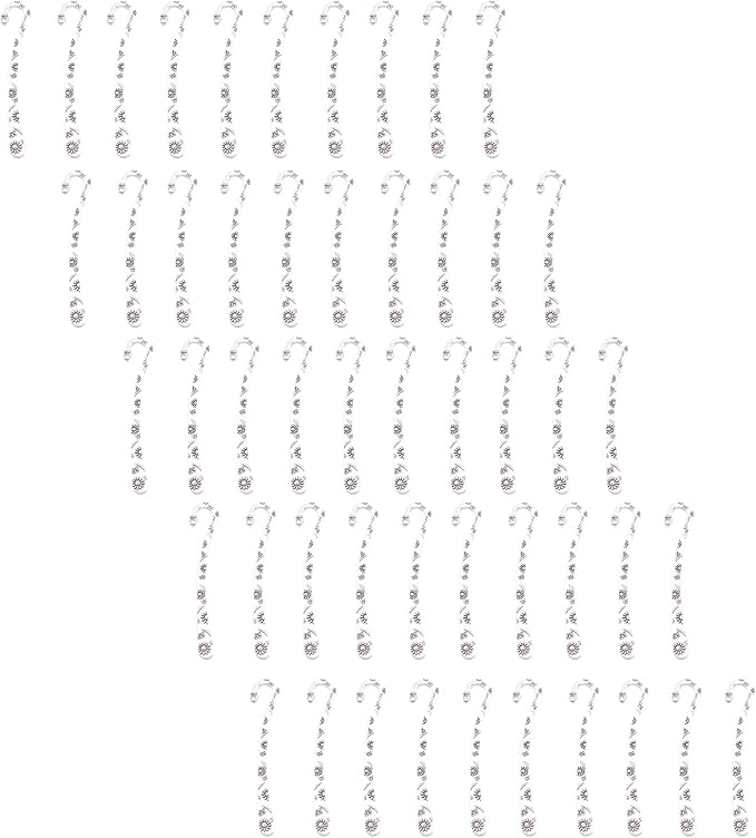 50Pcs Vintage Engraved Hook Bookmarks Metal Hook Bookmarks Reading Accessories for Book Lover Reader Teacher Student