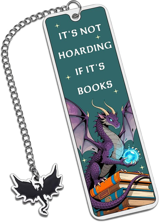Dragon Gifts for Women - Dragon Bookmark with Accessory for Book Lovers, Nerds, Bookish, Dragon Themed Gifts for Girls Boys Women Men, Christmas Birthday Book Club Gift Ideas, Book Accessories