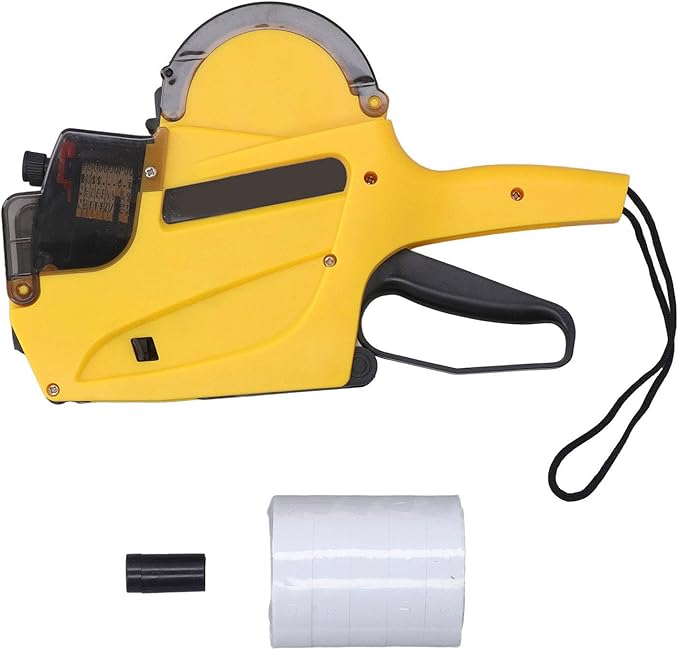 Bewinner Price Gun, Professional 2 Line 10 Digits Price Label Gun, Pricing Tag Gun with 5 Rolls Labels & Ink Cartridge, Price Sticker Gun kit for Office, Retail Shop, Grocery Store