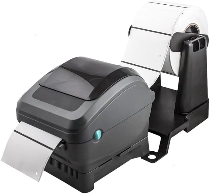 Brock External Roll Label Holder 1"-4" Wide 1/1"-3" Core Mount Stand Assembly for All Desk Top Label Printers w/ 1.5" Core