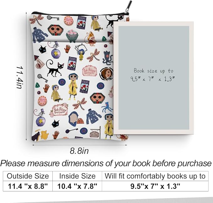Thriller Fantasy Book Sleeve Book Lovers Gifts Bookish Gift Books Protector Books Gifts for Readers Librarian Teacher Friend Mothers Day Graduation Birthday Gift