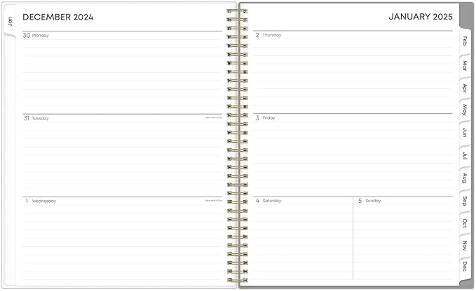 2025 Blue Sky Weekly/Monthly Planning Calendar, 8-1/2" x 11", Sophie, January 2025 To December 2025