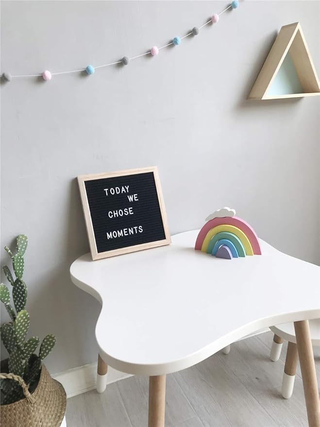 Felt Board Felt Letter Board, 10 x 10 inch Message Board Word Board Letter Board Sign Bulletin Board Letters, Pregnancy Announcements Baby Announcement Sign