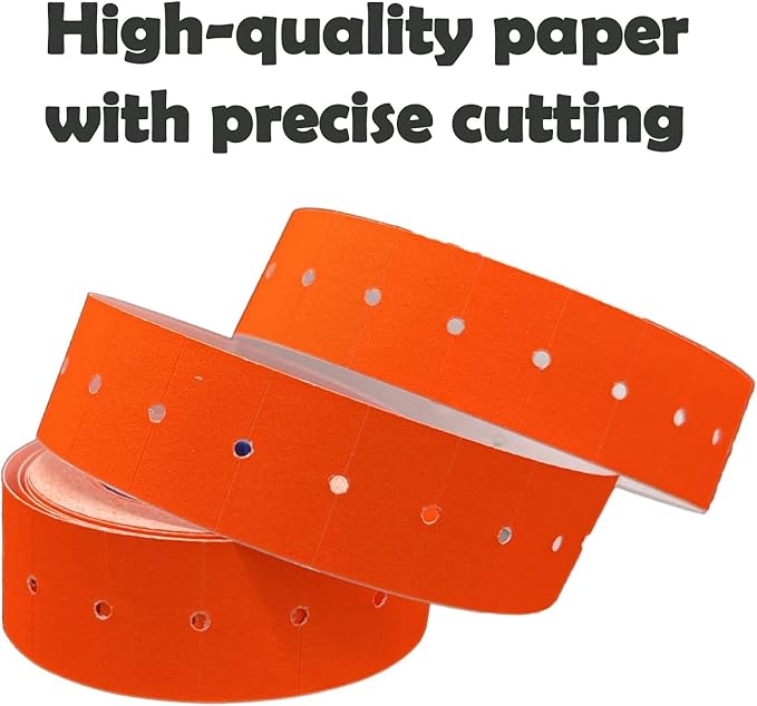 16,000pcs 1 line Price Gun Label, Removable and Adhesive Price and Sale Tags for Office, Suitable for NEW5500,MX-5500,CN979,H813,Total and Inch Pricing for Garage.(Orange)