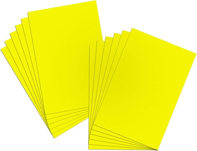 BAZIC Products Poster Board Fluorescent Yellow 22" x 28" 25 Sheets