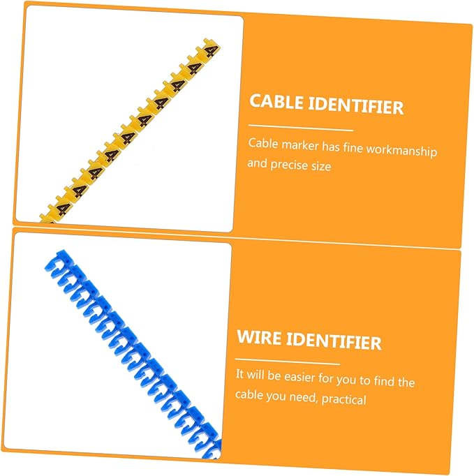 Angoily 150pcs Cable Identifier Self-Adhesive Digital Number Tube Wire Marker Labels Easy to Use for Cord Cable Marking