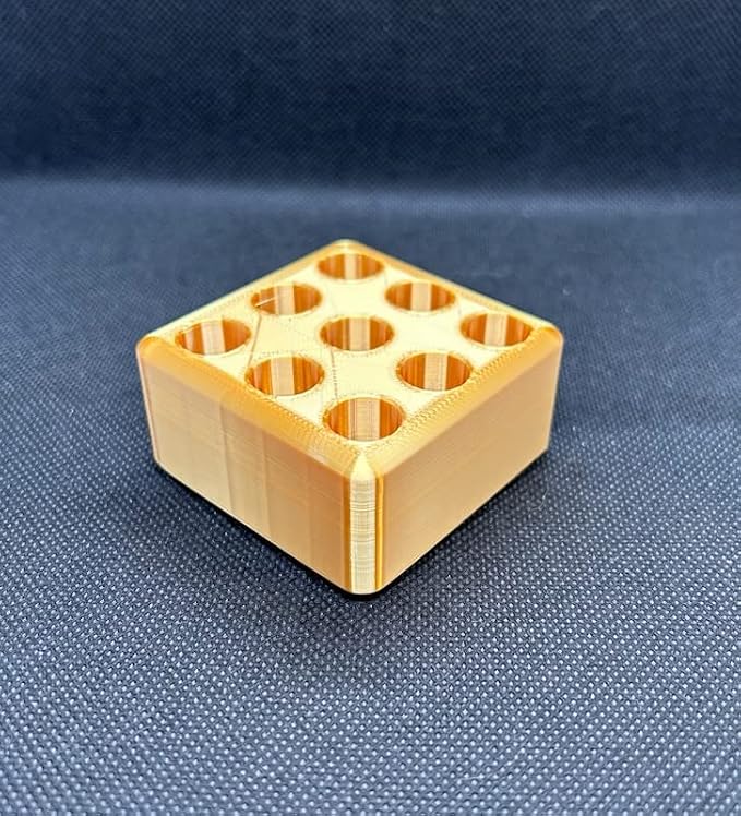 Desk Organizer for 510 Cartridges, Pens and Pencils - 9 Spaces (Gold)
