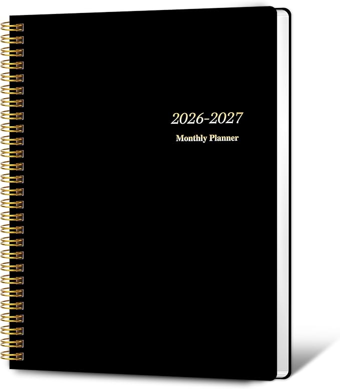 Monthly Planner 2026-2027, 2026 Calendar 24 Months Planner, 7.4"x9.4", JAN 2026 - DEC 2027, Personal Organizer with Monthly Goals, To-Do List, Habit Tracker, 24 Monthes for School Office Home Planning
