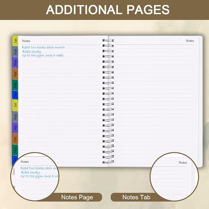 2026 Planner - Planner 2026 for Women & Men, January 2026 - December 2026, Monthly and Weekly Calender Planner with 12 Monthly Tabs, 6.4" x 8.5", Leaf