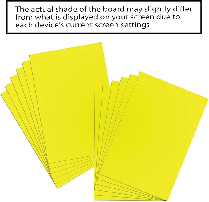 BAZIC Products Poster Board Fluorescent Yellow 22" x 28" 25 Sheets