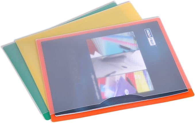 Waterproof Poly File Folders with Top Tab, Letter Size, Single Colors, 10pcs Pack