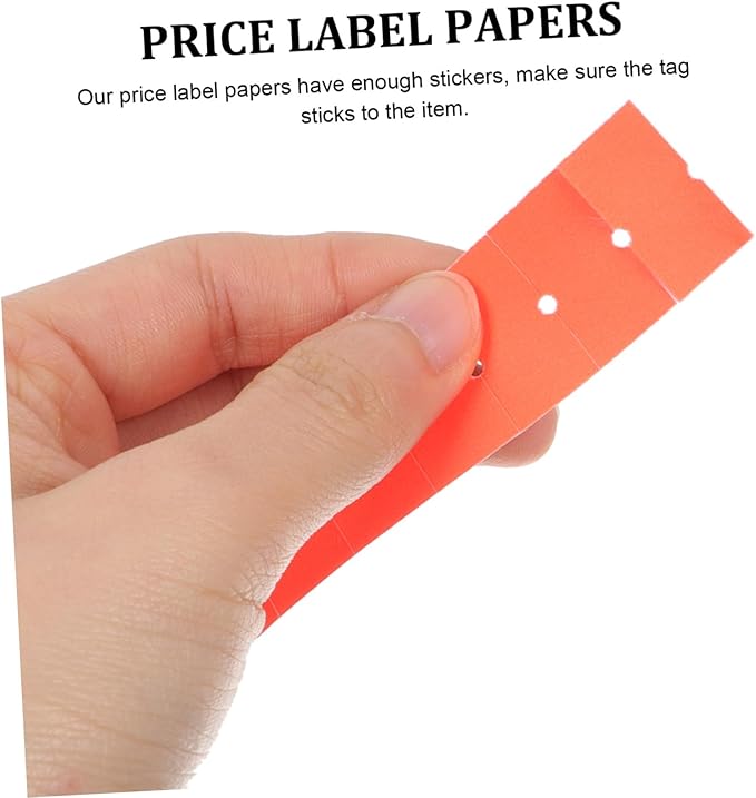 Alipis Price Tag Sticker Roll 5000 Self-Adhesive Price Decals for Retail Store Market Cost Sign Labeler Paper in Office and Shop Use