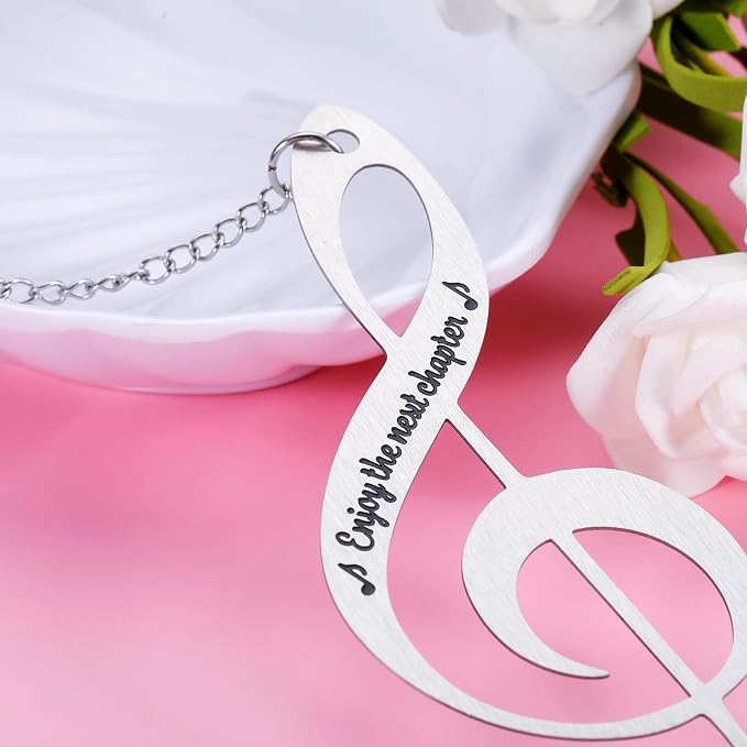 Bookmark for Women Men Music Lover Gifts for Him Her Girls Boys, Enjoy The Next Chapter Graduation Christmas Birthday Anniversary Retirement Gifts Graduation Gifts for Women