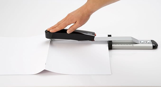 Novus B17 Long Arm Stapler, 11.75" Staple Depth, 40 Sheet Capacity, German Engineered, Staple | Pin, Steel Drive, 25 Year Warranty (020-1535)