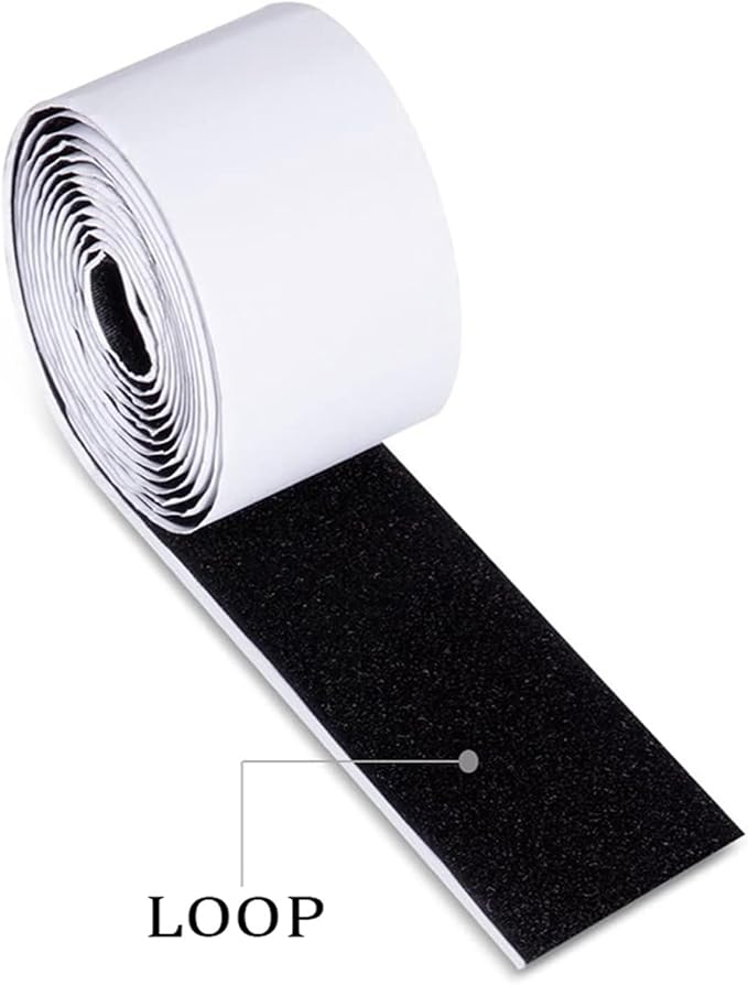 2Pcs Adhesive Hook and Loop Tape Wide Double Sided Sticky Back Hook Loop Fastener for Pedal Board Fastening Guitar Pedal Board Adhesive