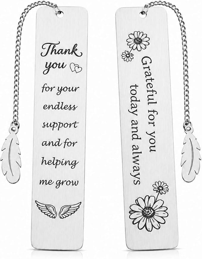 Teacher Appreciation Gifts, Thank You Bookmarks for Women, Appreciation Book Marks for Reading, Thank You Gift Bookmarks for Friends Coworkers Mentors Coaches Bosses Nurses & Book Lovers