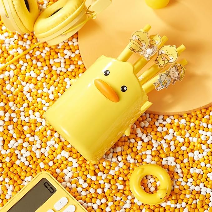 Adorable Cartoons Pencil Holders - Multifunctional Desktop Organizers (Duck)